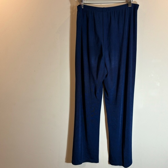 CHICO’S Travelers Sz 2 Reg Slinky Elasticized Waist Straight Leg Pull On Pants - Picture 9 of 11